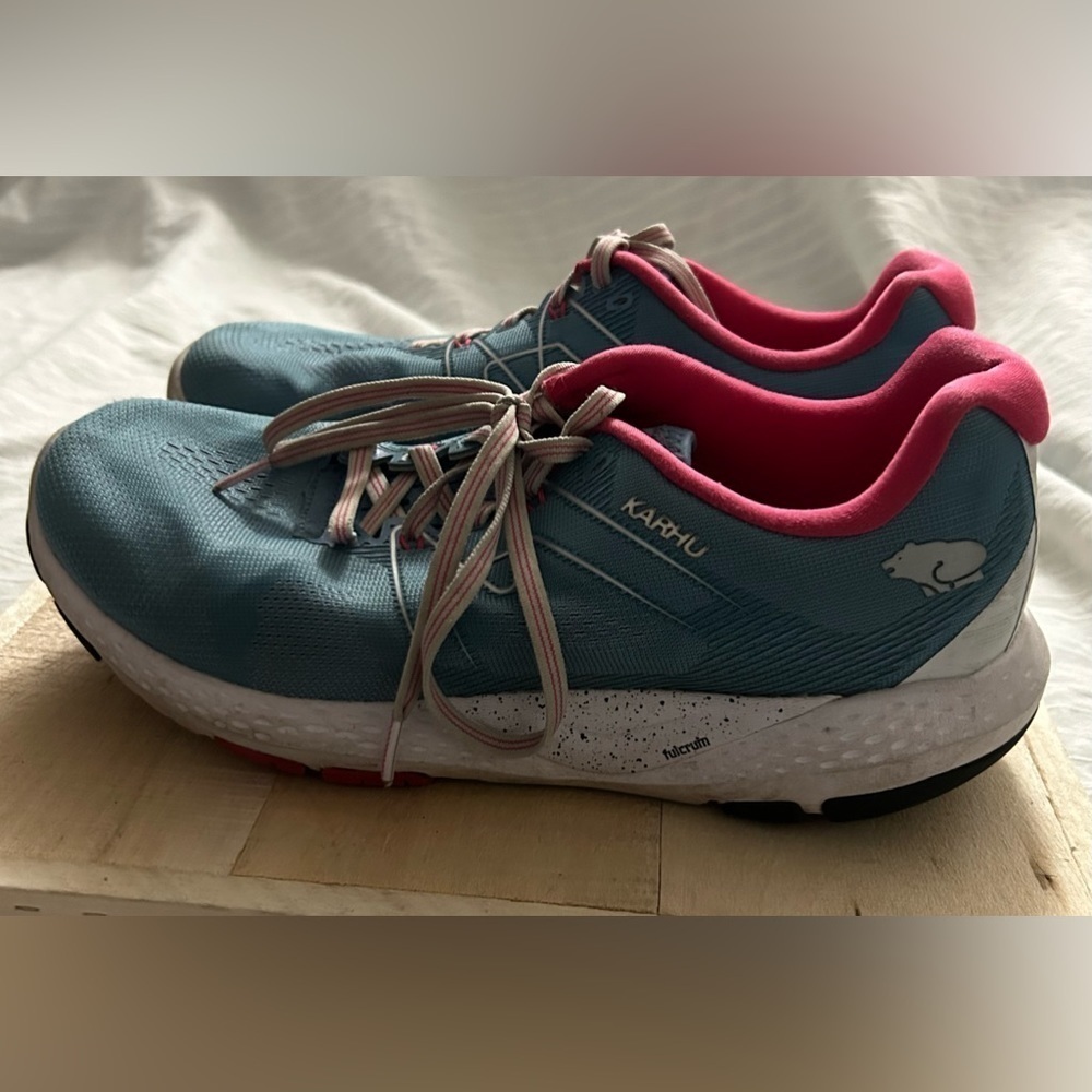 Karhu Womens Ikoni Ortix Hivo F200300 Blue Running Shoes Sneakers Size 10.5